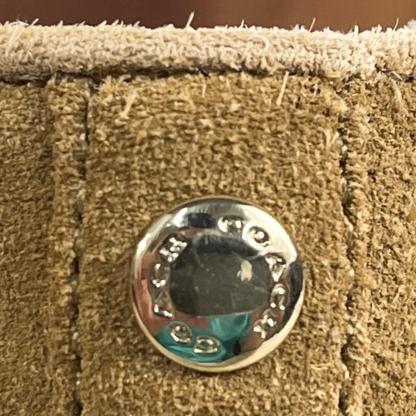 Coach Women’s Dark Beige Suede Karson Ankle Booties Sz 10