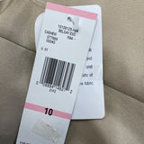 Jones New York Collection Womens Beige Sleeveless Blouse Size 10 - New