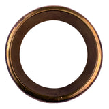 Vintage Bangle Brass & Wood Brown Geometric Handcrafted Bracelet