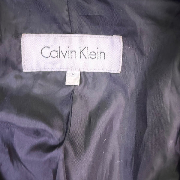 Calvin Klein Womens BlackTrench Coat Size M