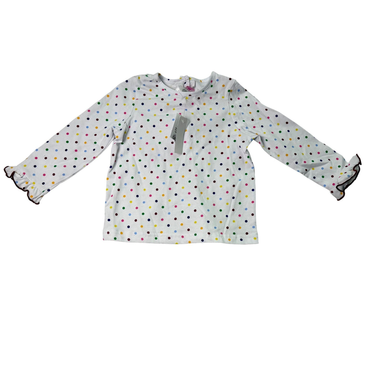 Goodlad Toddlers Burgundy & White Overalls & Polka Dot Shirt Set Sz 24mos - New