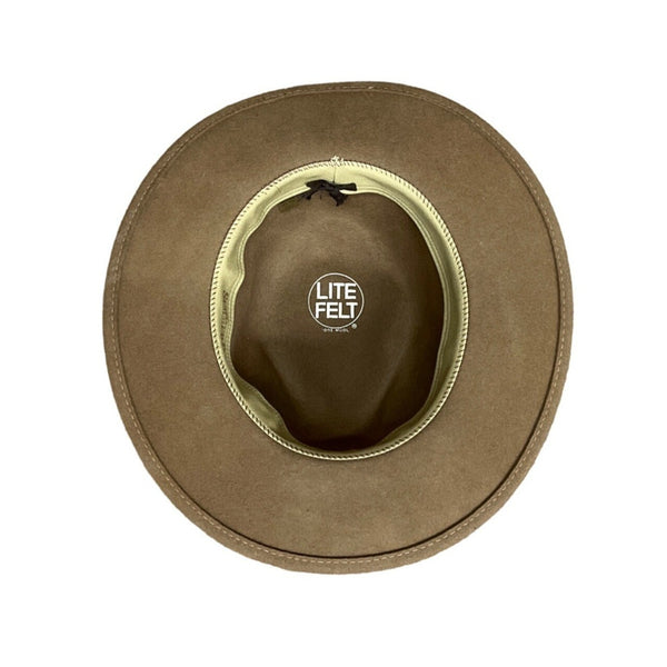 Summer Rules Unisex Brown Wool Lite Felt Western Hat Sz M