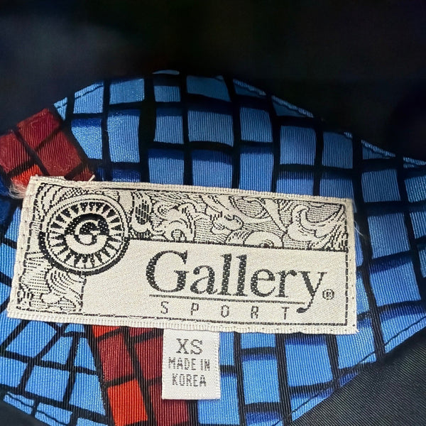 Vintage Gallery Sport Unisex Black Mosaic Print Tracksuit Set XS