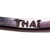 Silver Tone Womens 925 Infinity Knot Ring Thailand Engraving Symbolic Style Sz 7