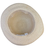Betmar New York Womens Beige Straw Sun Hat Summer Style