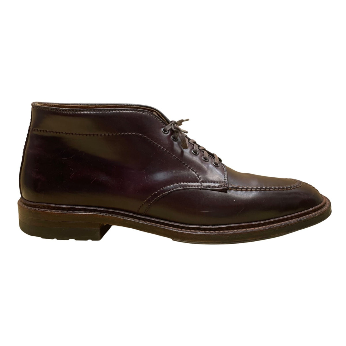 Alden Men’s Burgundy Leather Welt Moc Toe Lace-Up Chukka Boots Size 11.5 AA/B