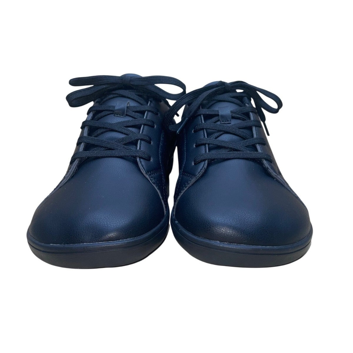 Relxfeet Men’s Black Faux Leather Lace-Up Barefoot Casual Sneakers Size 44