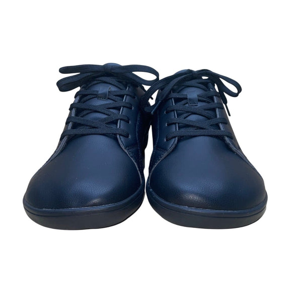 Relxfeet Men’s Black Faux Leather Lace-Up Barefoot Casual Sneakers Size 44