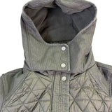Marc New York Womens Green Hooded Quilted Jacket Lightweight Warm Size M