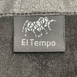 El Tempo Women’s Black Leather Zip Up Knee-High Chunky Sole Boots Size US8