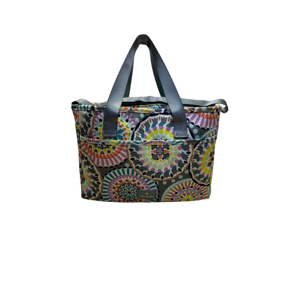 Vera Bradley Multicolor Sunny Medallion Pattern Open Top Handles Tote Bag