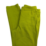 Rachel Zoe Women’s Bright Green Nylon Blend Straight-Leg Pants Size 10