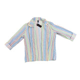 Lory Womens Pastel Houndstooth Open Front Blazer Jacket Size L