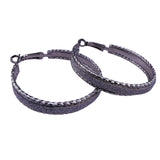 Silver Tone Womens Glittery Metal Earrings Bracelet & Ring Jewelry Set