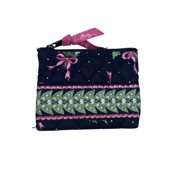 Vera Bradley Women’s Black & Green Quilted Cotton Floral Shoulder Tote Bag