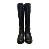 Cole Haan Women’s Black Strap Buckle Accents Knee High Riding Boots Size 8.5