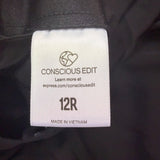 Express Womens Black Wide-Leg Stylist Pants Stylish Design Sz 12R