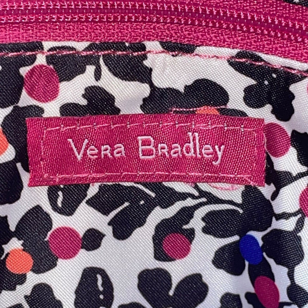 Vera Bradley Women’s Pink Quilted Zipper Closure Iconic Hipster Crossbody Bag