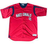 Washington Nationals Red Baseball Jersey L/G New