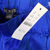 J.Crew Womens Blue Satin Jumpsuit With Halter Neck & Wide-Leg Pants Size S