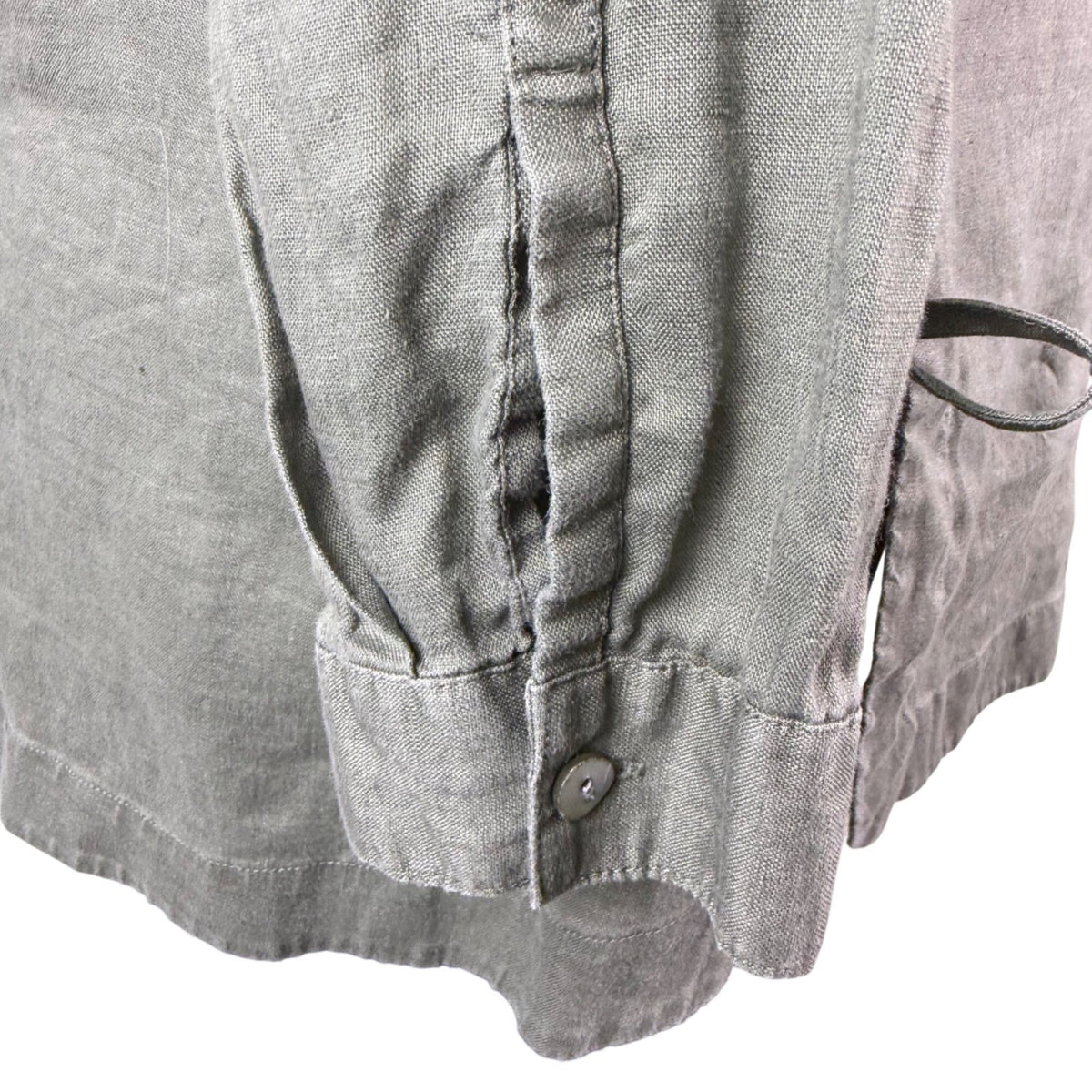 J.Jill Womens Green Linen Button-Down Long Sleeve Top Casual Lightweight Size XL