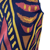 Anne Pinkerton Womens Multicolor Knit Tank Top Acrylic Nylon Bold Print Sz P/S