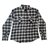 Men's Brown Plaid Button Up Long Sleeve Shirt Sz XXL