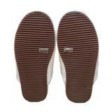 Revitalign Women’s White Fuzzy Comfortable Double Straps Slide Sandals Size 9.5B