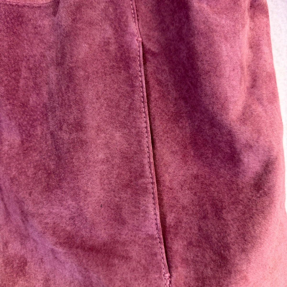 JL Studio Womens Mauve Genuine Leather Hooded Jacket Size 2X