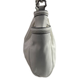 Simply Vera Women's White Ivory Shoulder Bag With Silver Tone Chain Strap Sz M