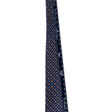 Vintage Brooks Brothers Mens Blue Yellow Red All Silk Handmade Pattern Neck Tie