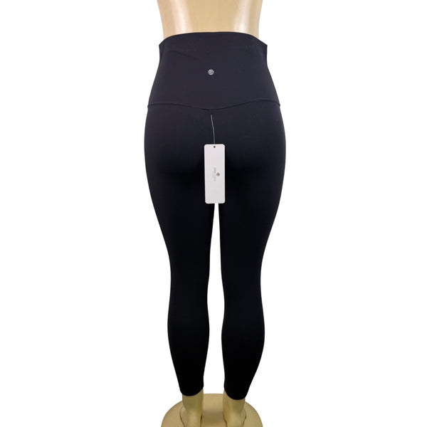 CRZ Yoga Womens Black High-Waist Stretch Leggings Nylon & Lycra Size XL - New