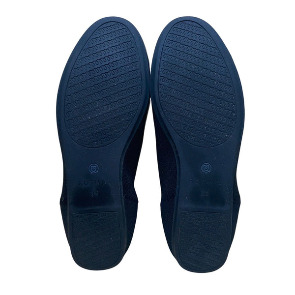 Rothys Women’s Black & Blue Knit Upper The Flats Slip-On Ballet Flats Size 5.5W