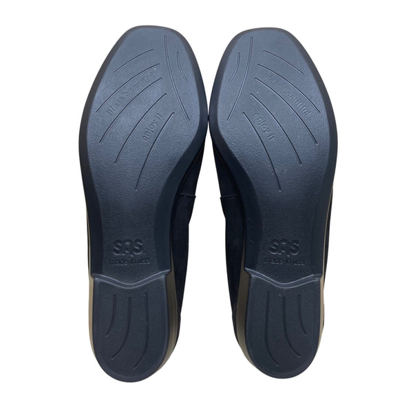 SAS Women’s Black Suede With Tassel Detail Slip-On Loafers Shoes Size 9M