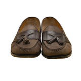 Nunn Bush Men’s Brown Leather Tassel Moc Toe Slip-On Dress Shoes Size 9.5M