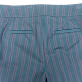 Loft Marisa Trouser Pants Navy & Burgundy  High-Waist Wide-Leg Size 4 - New