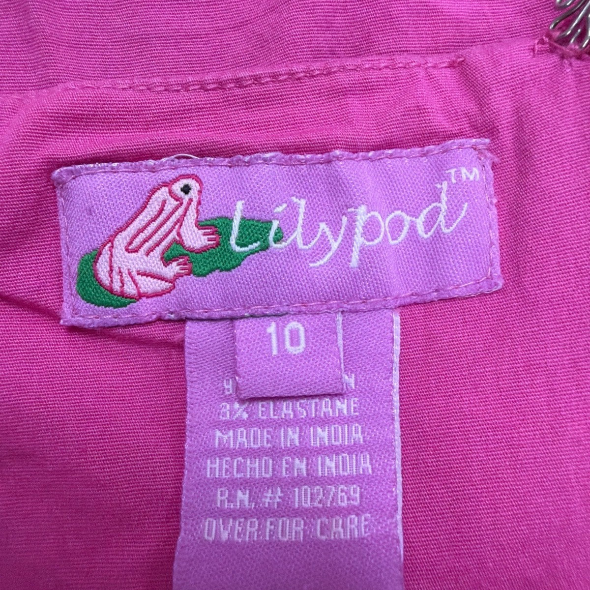Lilypod Womens Pink Embroidered Skirt Casual Summer Wear Size 10