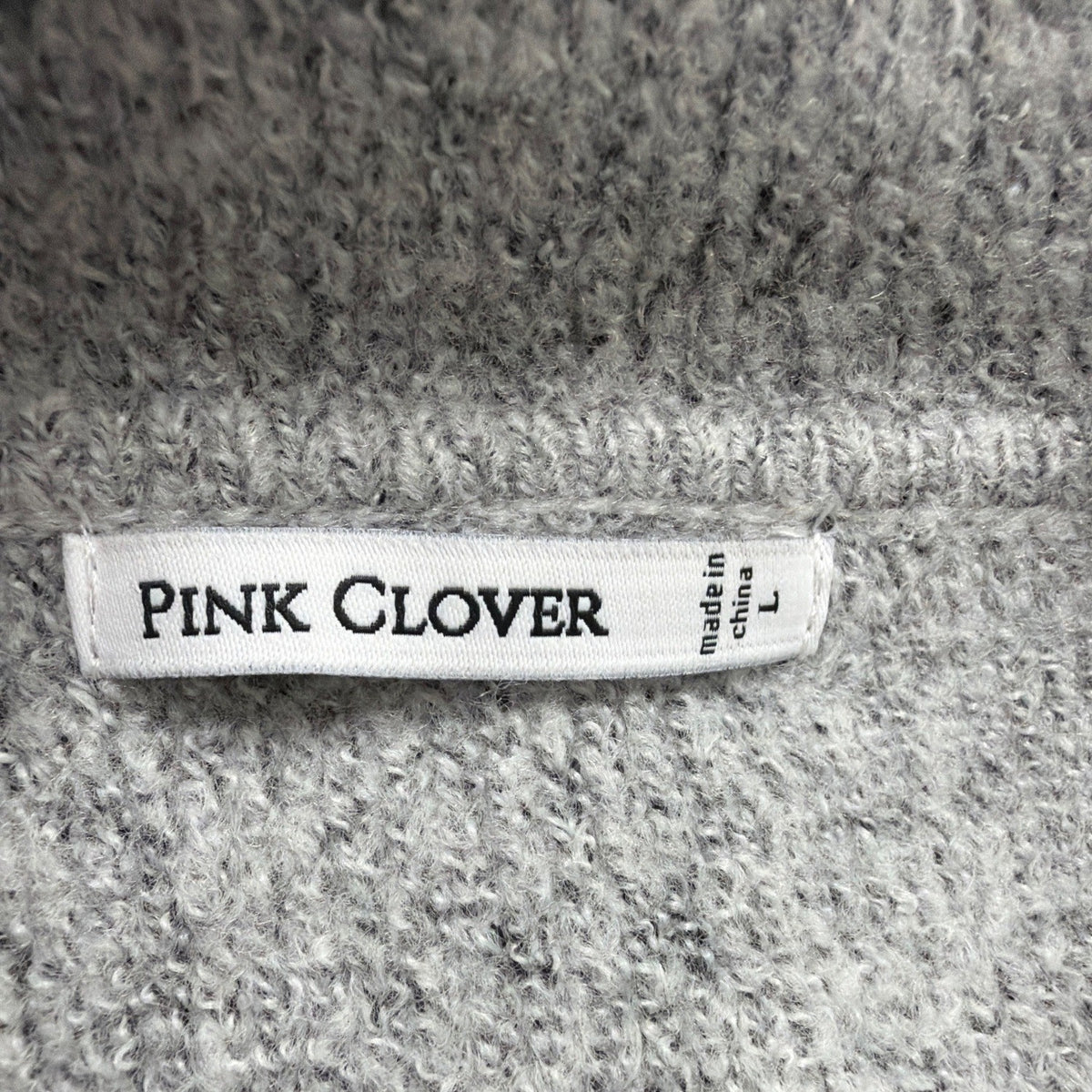 Pink Clover Women Gray Long Double Breasted Coat Size L