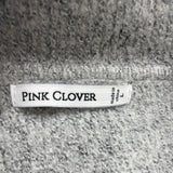 Pink Clover Women Gray Long Double Breasted Coat Size L