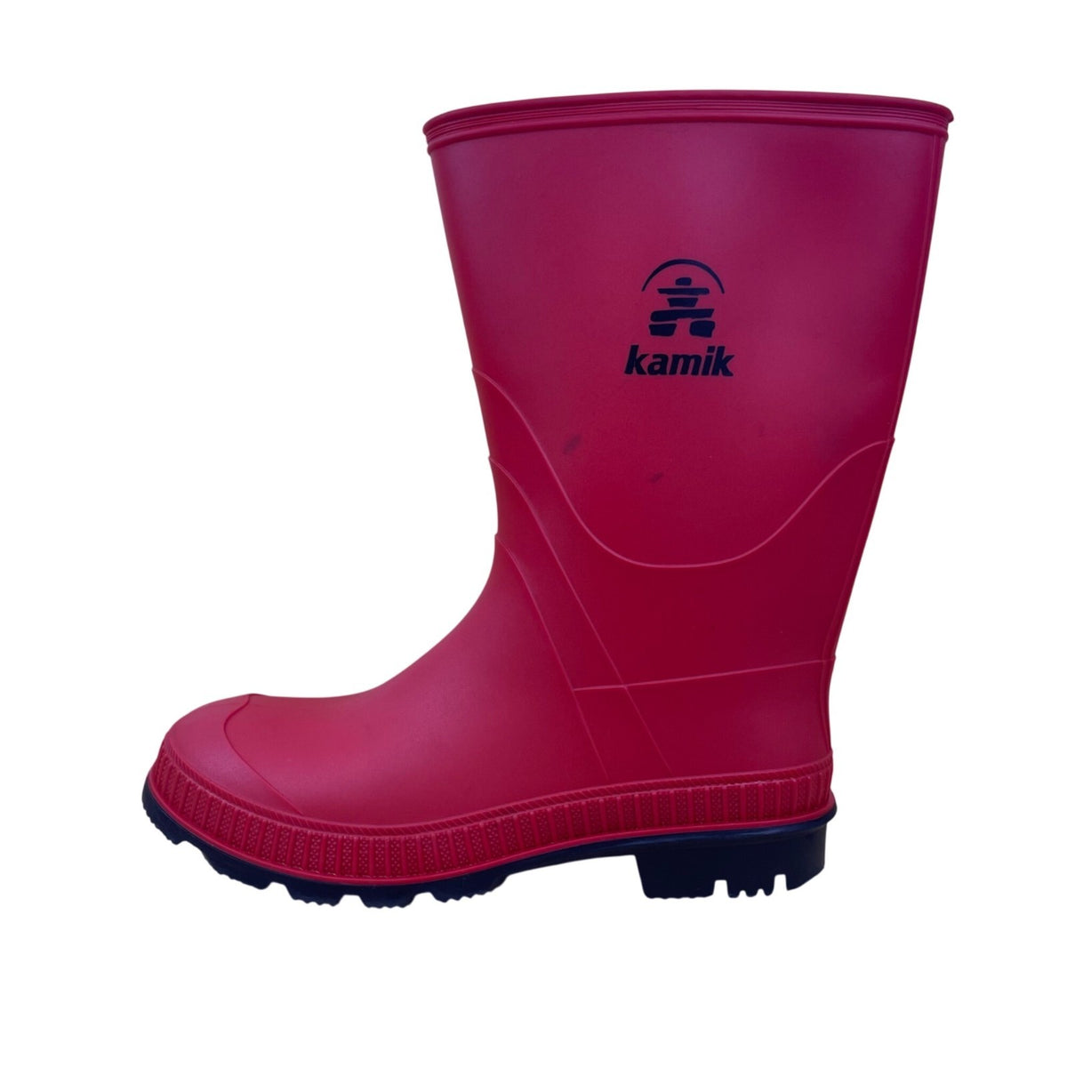 Kamik Kids Red Rubber Waterproof Durable Slip Resistant Sole Rain Boots Size 6