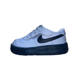 Nike Kids Toddler Wolf Gray & Black Air Force 1 Low Top Sneakers Size 7C