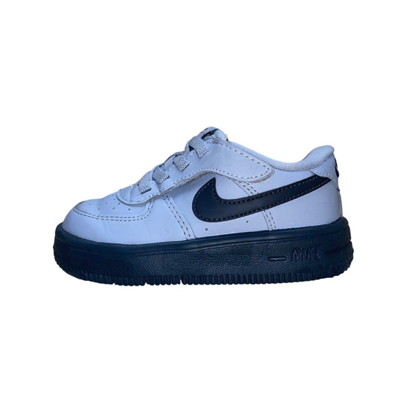 Nike Kids Toddler Wolf Gray & Black Air Force 1 Low Top Sneakers Size 7C