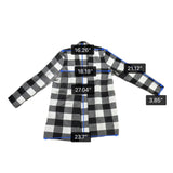 Talbots Womens Black White Merino Checkered Pattern Open Front Cardigan Size L