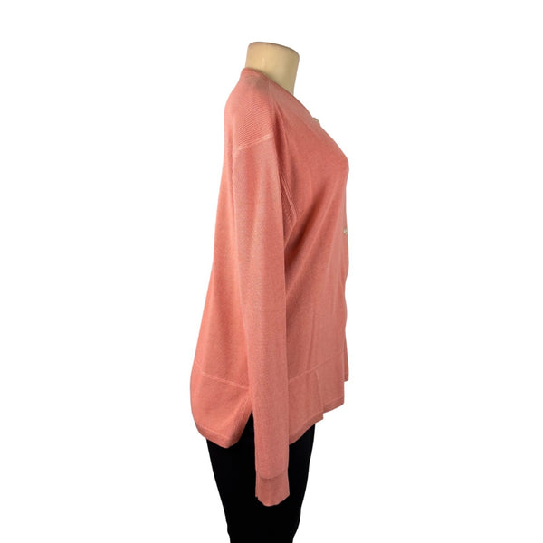 Tommy Bahama Womens Pink Button-Down Cardigan Sweater Size M