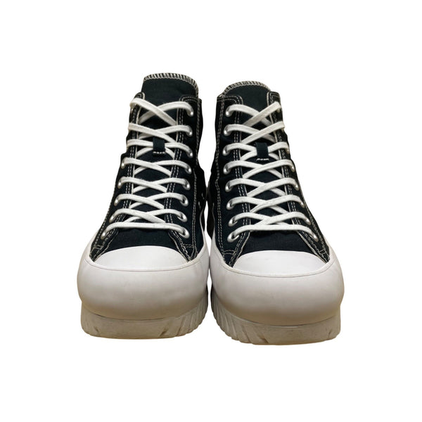 Converse Unisex Black Canvas High-Top Lugged Sneakers Size M9/W11