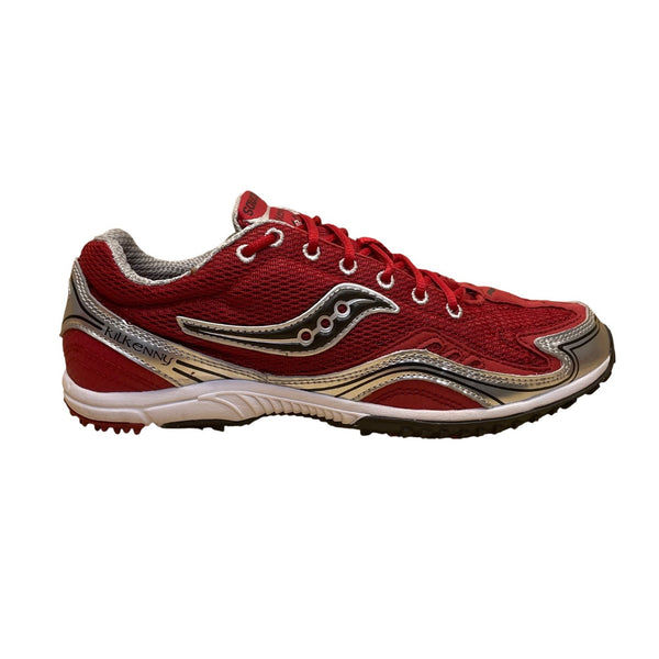 Saucony Women’s Red & Silver Kilkenny XC2 Flat Lightweight Running Shoes Size 8