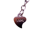 925 Sterling Silver Womens Interlocking Squares Pendant Necklace Adjustable