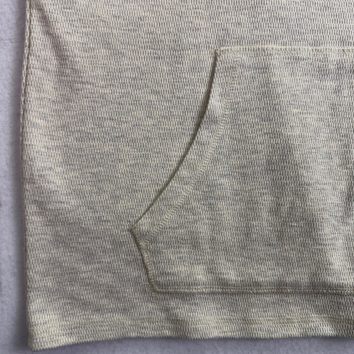 Flag & Anthem Mens Beige Cotton/Polyester Hoodie Sweater Waffle Knit Sz M - New