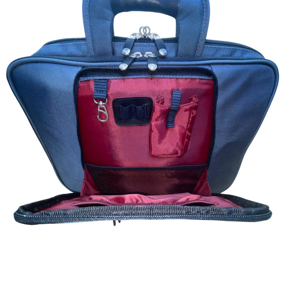 Targus Men’s Blue Nylon With Multiple Compartments Slim Briefcase Laptop Bag