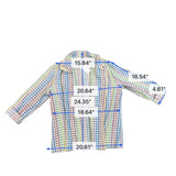 Lory Womens Pastel Houndstooth Open Front Blazer Jacket Size L